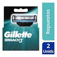 Gillette Mach3 Cartuchos para Afeitar 2 unidades